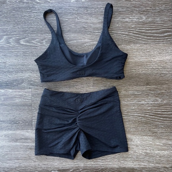 CSB Black Bare Shorts + Top - Crop Shop Boutique - Picture 6 of 7